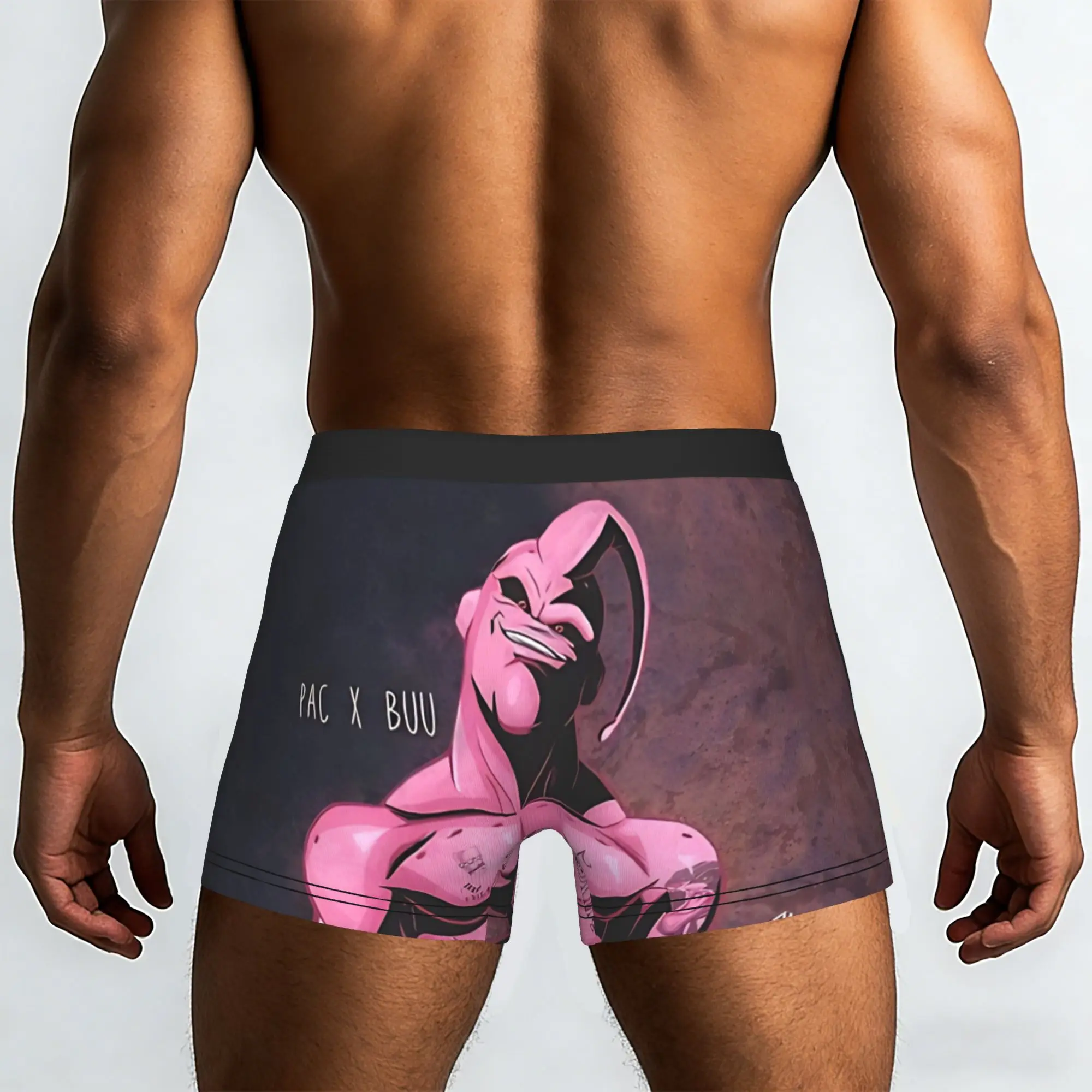 Pac X Buu  Bandai DRAGON BALL Underpants Breathbale Panties Male Underwear Comfortable Shorts Boxer Briefs