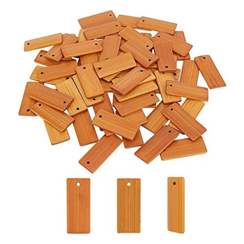 

Wooden Tags Key Ring Blanks Rectangle Engraving Blanks Natural Wood Key Ring Tag For Keychain Wine Bottle