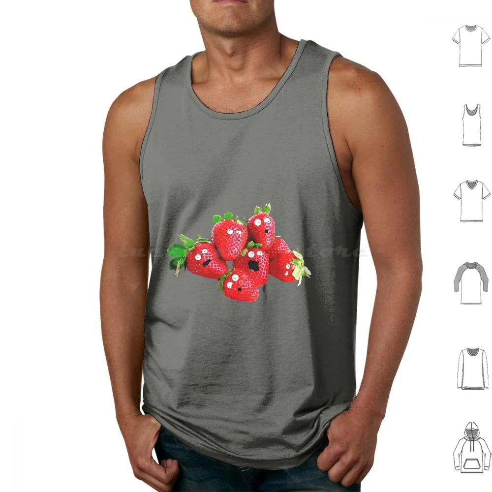 

Peter Strawberries Tank Tops Vest Sleeveless Peter Griffin Meg Griffin Stewie Griffin Brian Griffin Fanart Fanart Seth