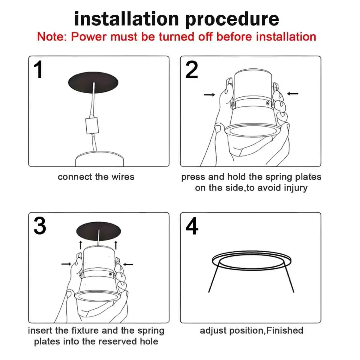 Imagem -05 - Rodada Embutida Led Teto Spotlight Lâmpada de Iluminação Interior Rotating Spot Bases de Luz para Uso Doméstico Mr16 12v 110 Pcs