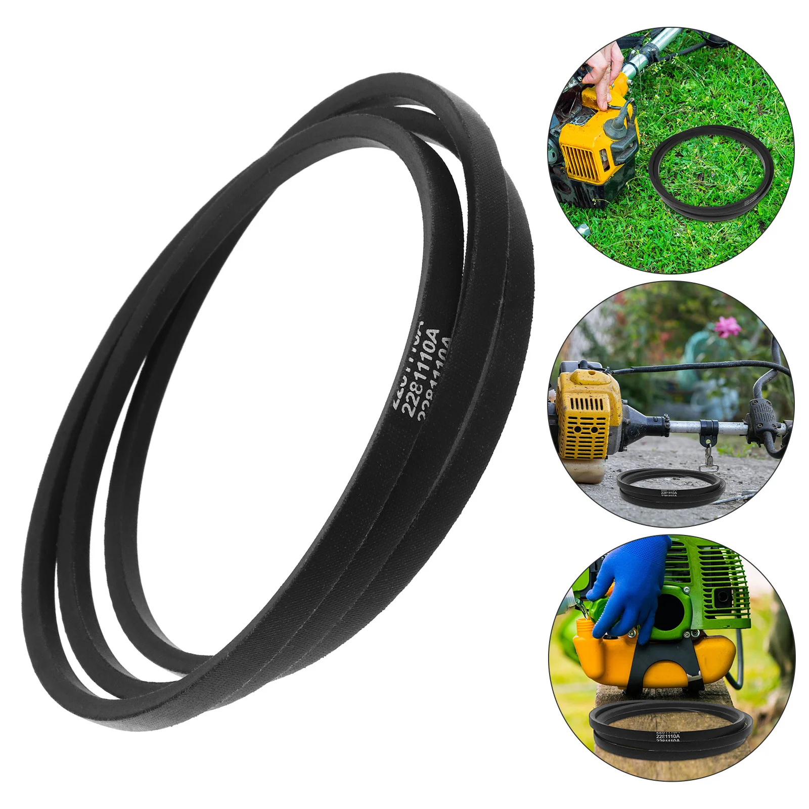 

High Performance Mower Drive Belt Replacement Rubber Lawn Trimmer Belt Garden Mower Part Wear Resistant Long Service Life Quick