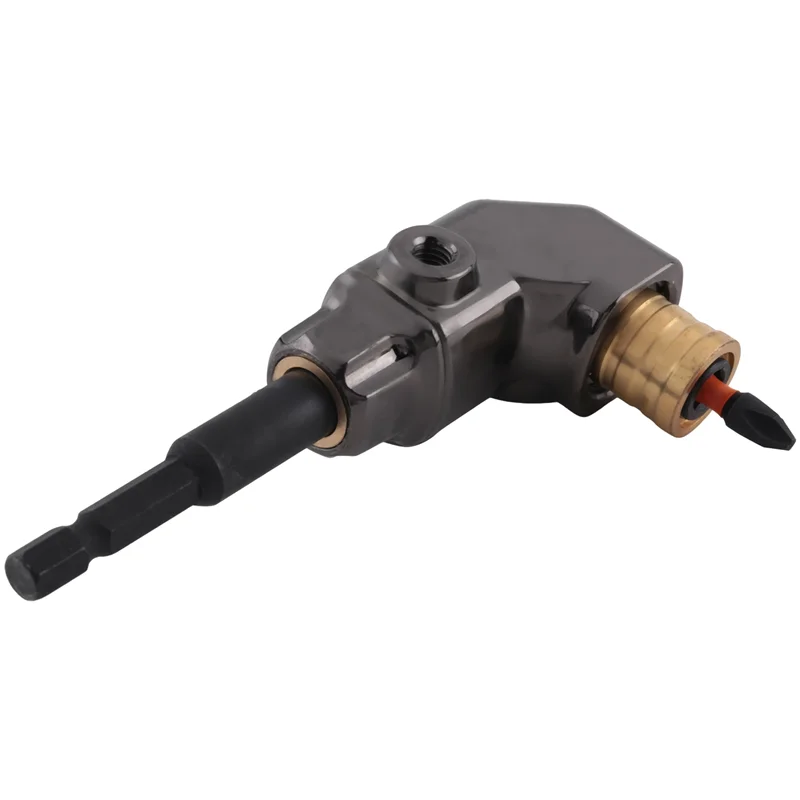 SYW-Self-Locking 90 Degree Right Angle Screwdriver Holder Drive Bit Angle Extension Electric Screw Driver Angle Driver A Durable