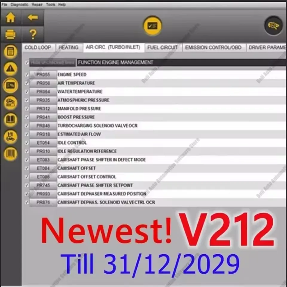 

NEWEST SW V215 V212 V220 V209 For Renault Can Clip Diagnostic Tool Free Gifts +Reprog V191 +Pin Extractor+Dialogys V4.72