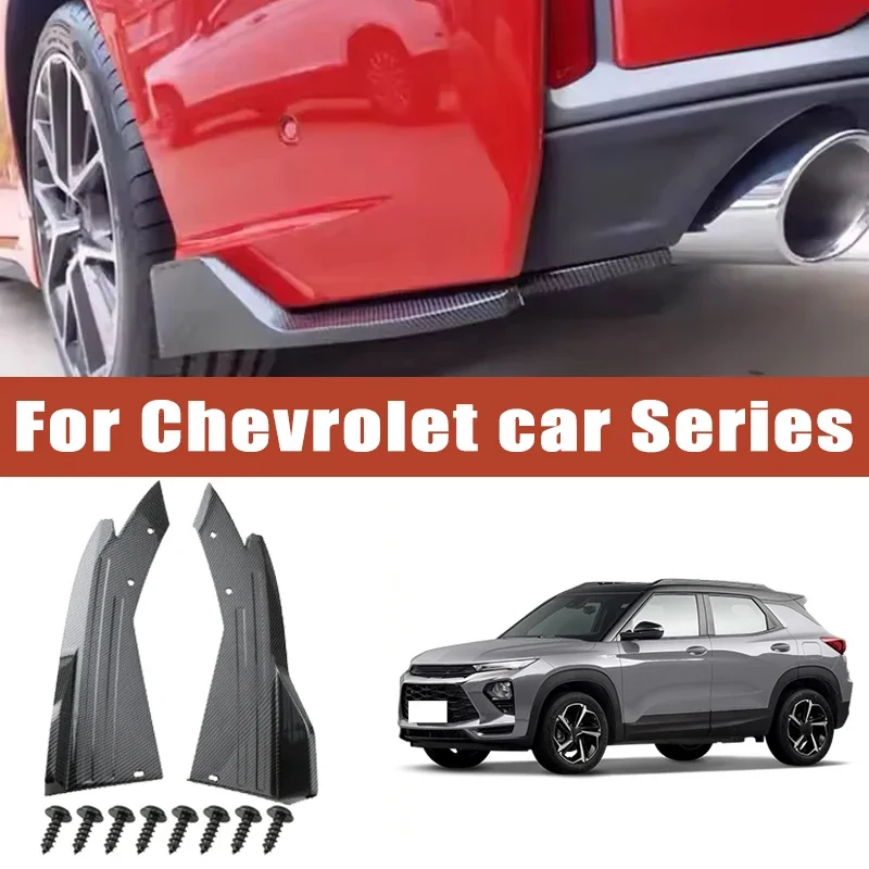 

2pcs Rear Bumper Spoiler Lip Splitter Diffuser Anti-Crash Winglet Car Mod For Chevrolet Malibu Cruze Camaro Equinox Blazer Tahoe