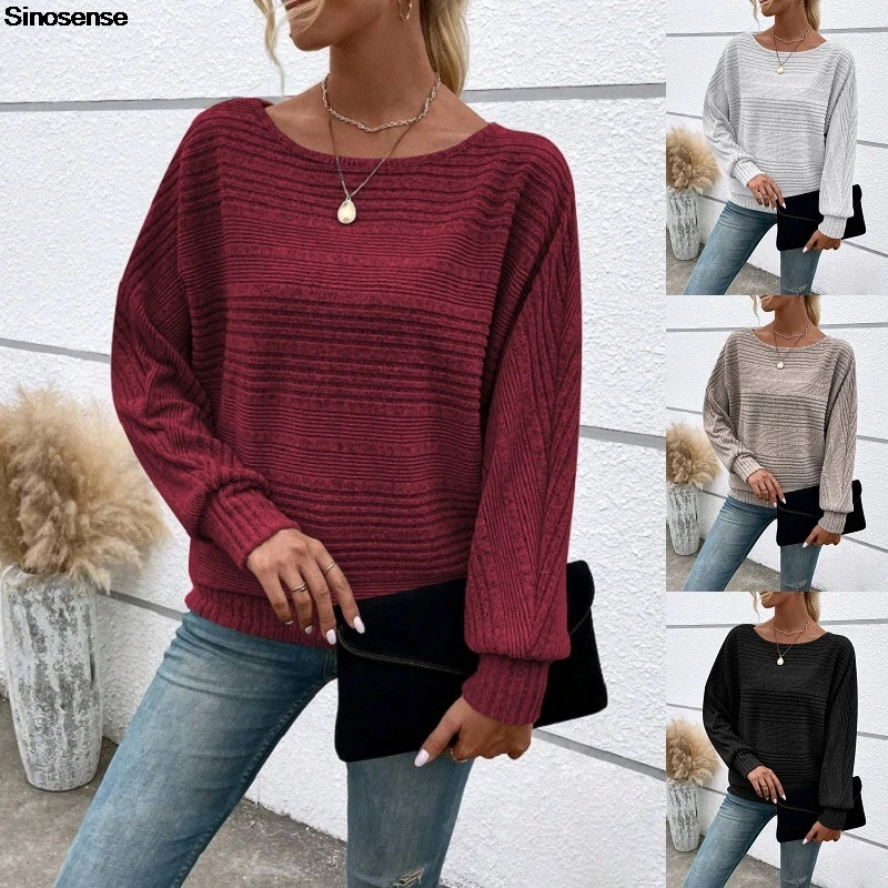 

Womens Fall Sweaters Crewneck Long Sleeve Shirts Pullover Ribbed Knit Jumpers Tops Y2K Daily Street Travel Date Tunic Sweaters