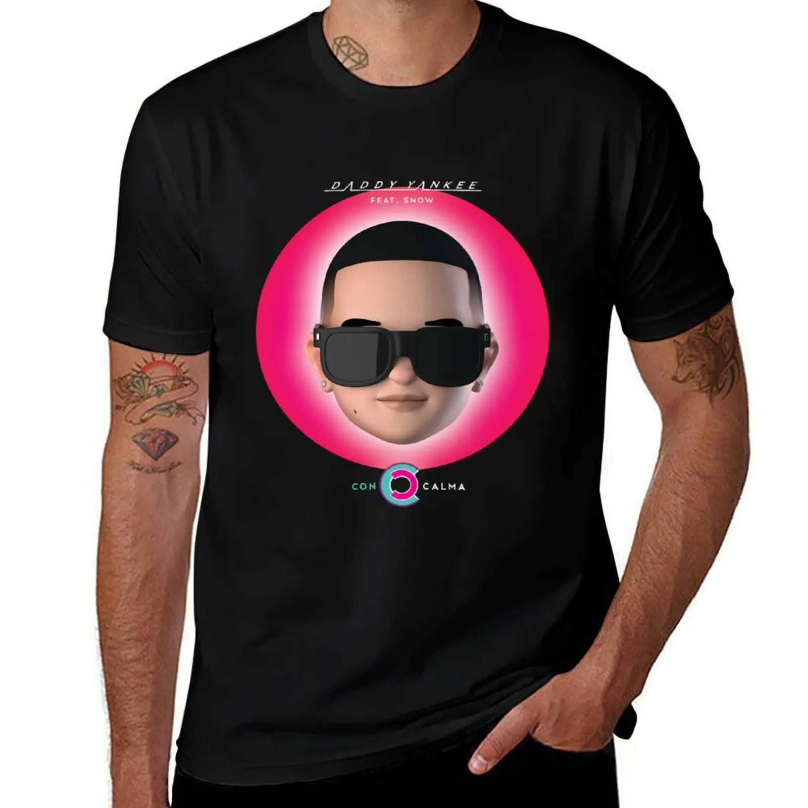 

Daddy Yankee - Con Calma Camiseta clásica T-Shirt t shirts for man graphic vintage mens graphic t shirts T-Shirt