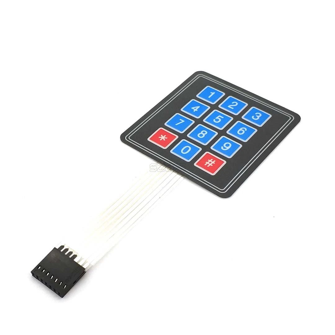 ใหม่4 12 16คีย์4*4เมมเบรนสวิทช์ปุ่มกด1X4 3X4 4X4 matrix Array Matrix สำหรับ Arduino Smart รถ