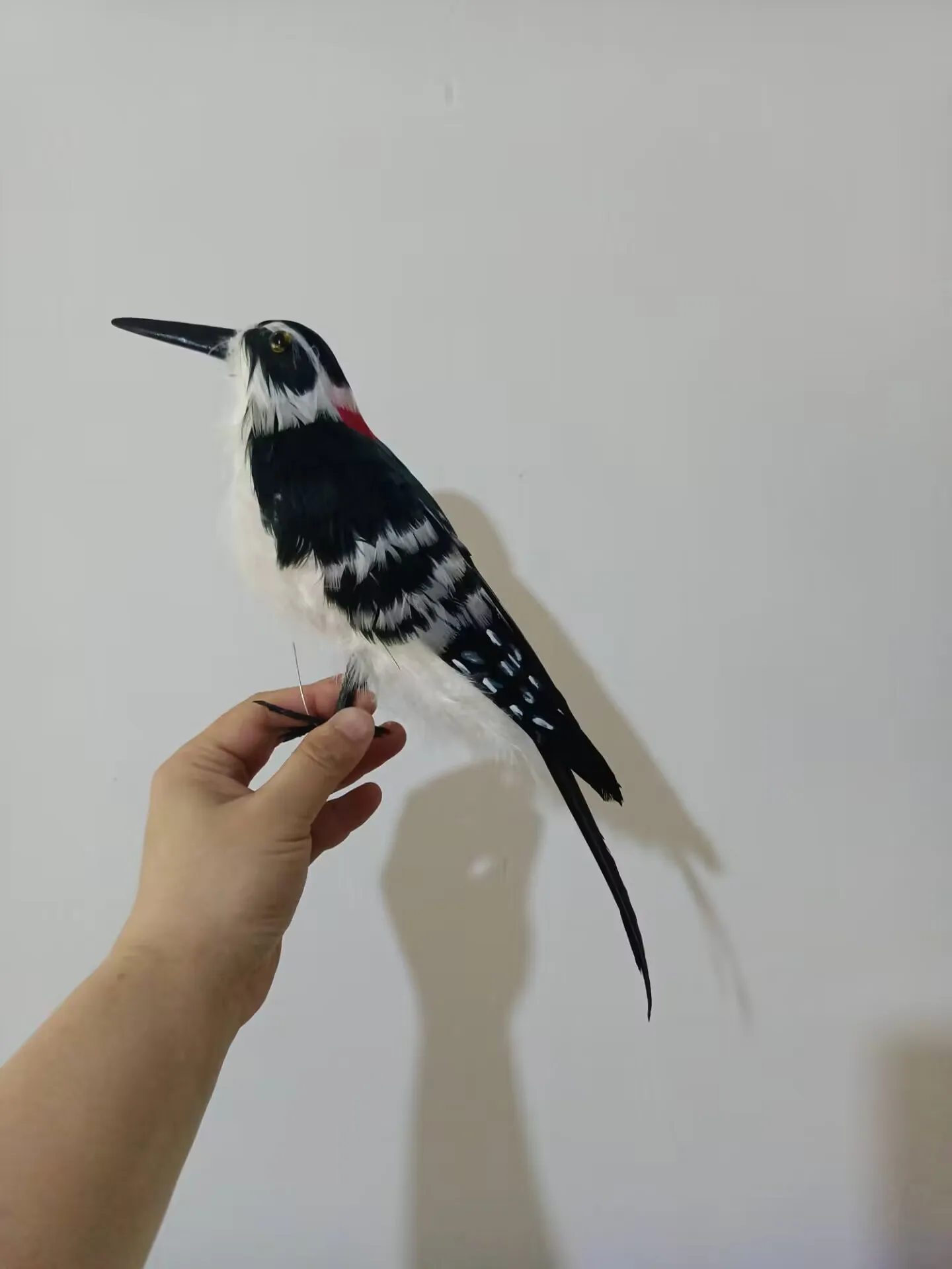 cute simulation foam and feather woodpecker model gift about 32cm a0017