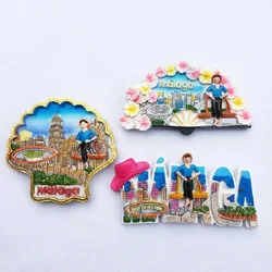 Fridge Magnet SouvenirPicasso's Hometown Malaga Spain Tourism Home Decoration Accessories 3d Resin Magnets Country Travel Craft