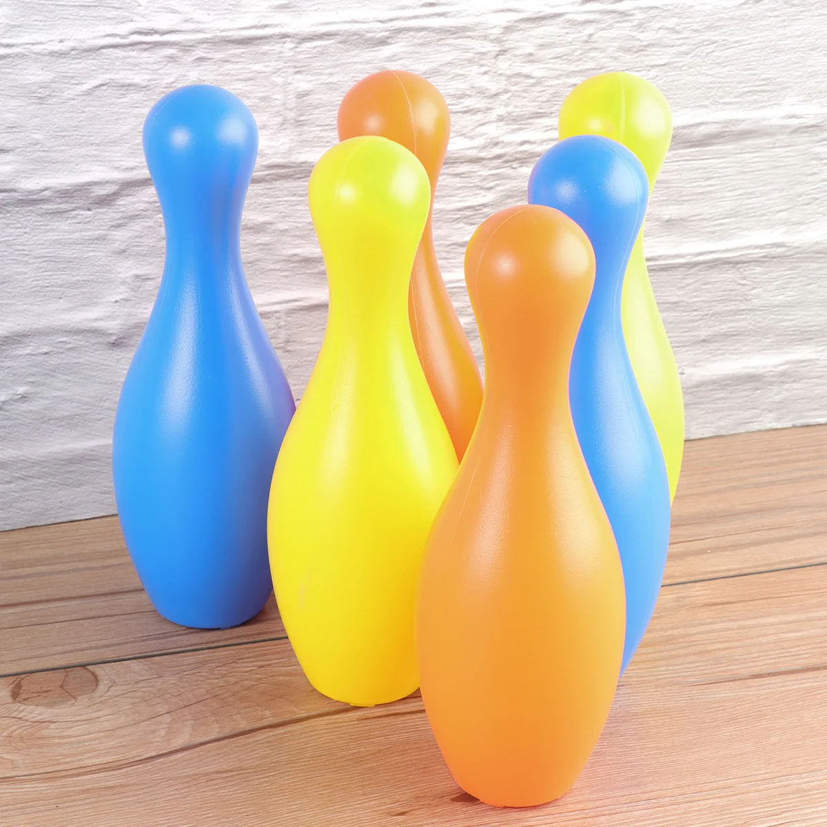 

2pcs Plastic Bowling Set Balls Bottles Rack 22Cm Kids Sports Parent Child Outdoor Lightweight Durable Easy