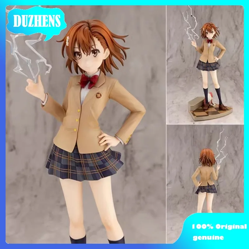 Oryginał 100%: Toaru Kagaku No Railgun Misaka Mikoto 15-rocznica PVC figurka figurka Anime kolekcjonerska zabawki lalki prezent