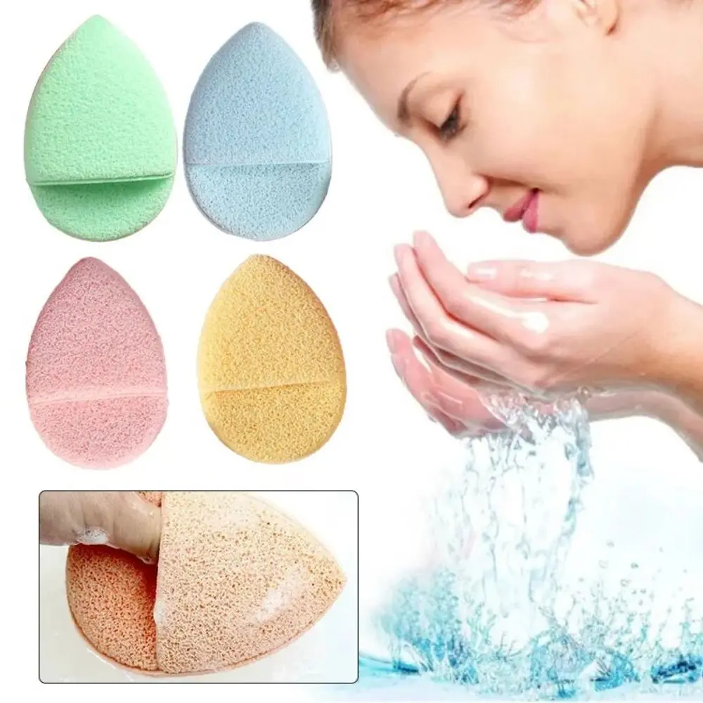 Natural Exfoliating Face Wash Cleansing Puff Flutter Sponge Deep Remover To Black Headband Cosmetic Sponges Facial Clean Tool