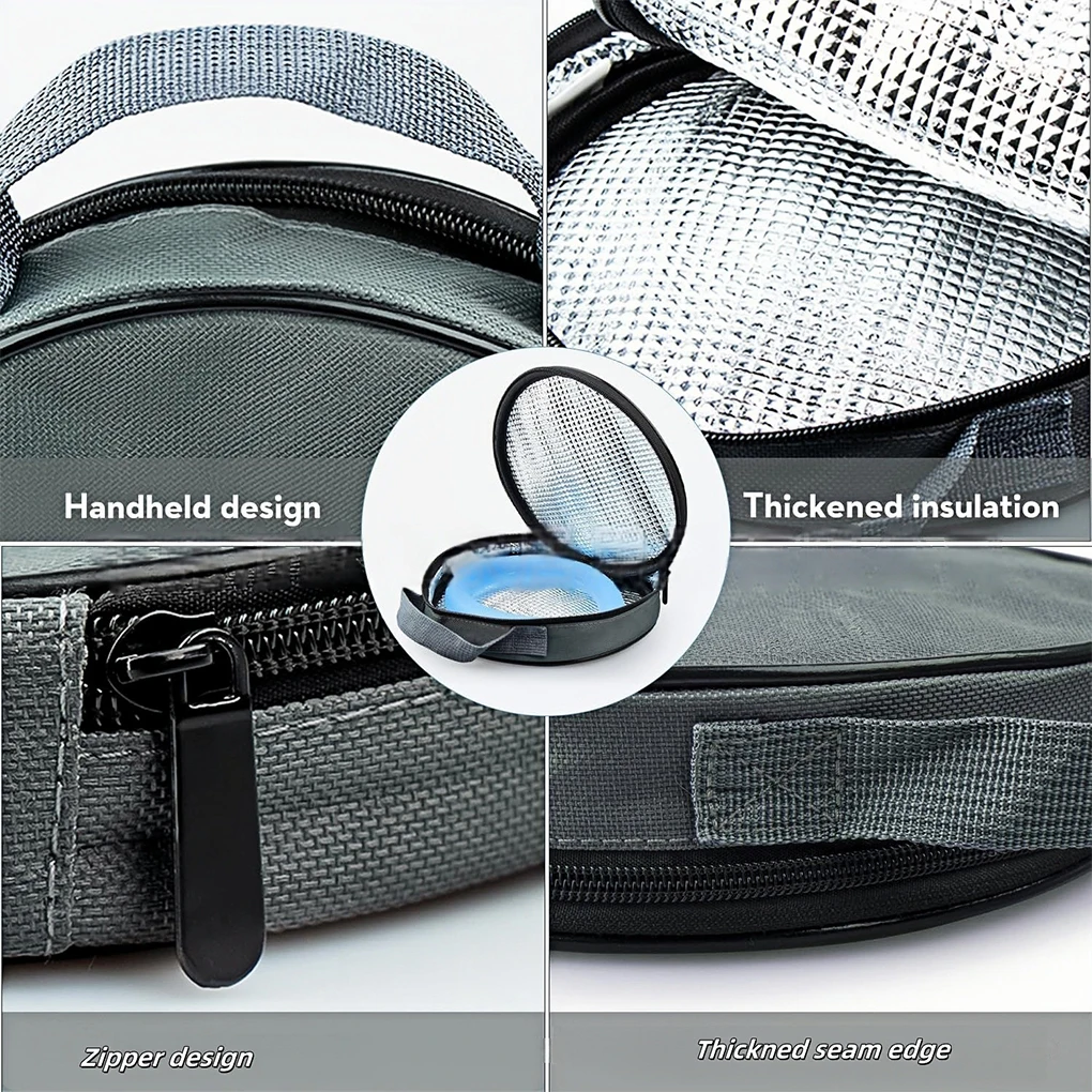 Borsa termica portatile per il raffreddamento del collo, riutilizzabile, multiuso, per il raffreddamento del collo, borsa da trasporto per uomini e donne, viaggi all'aperto