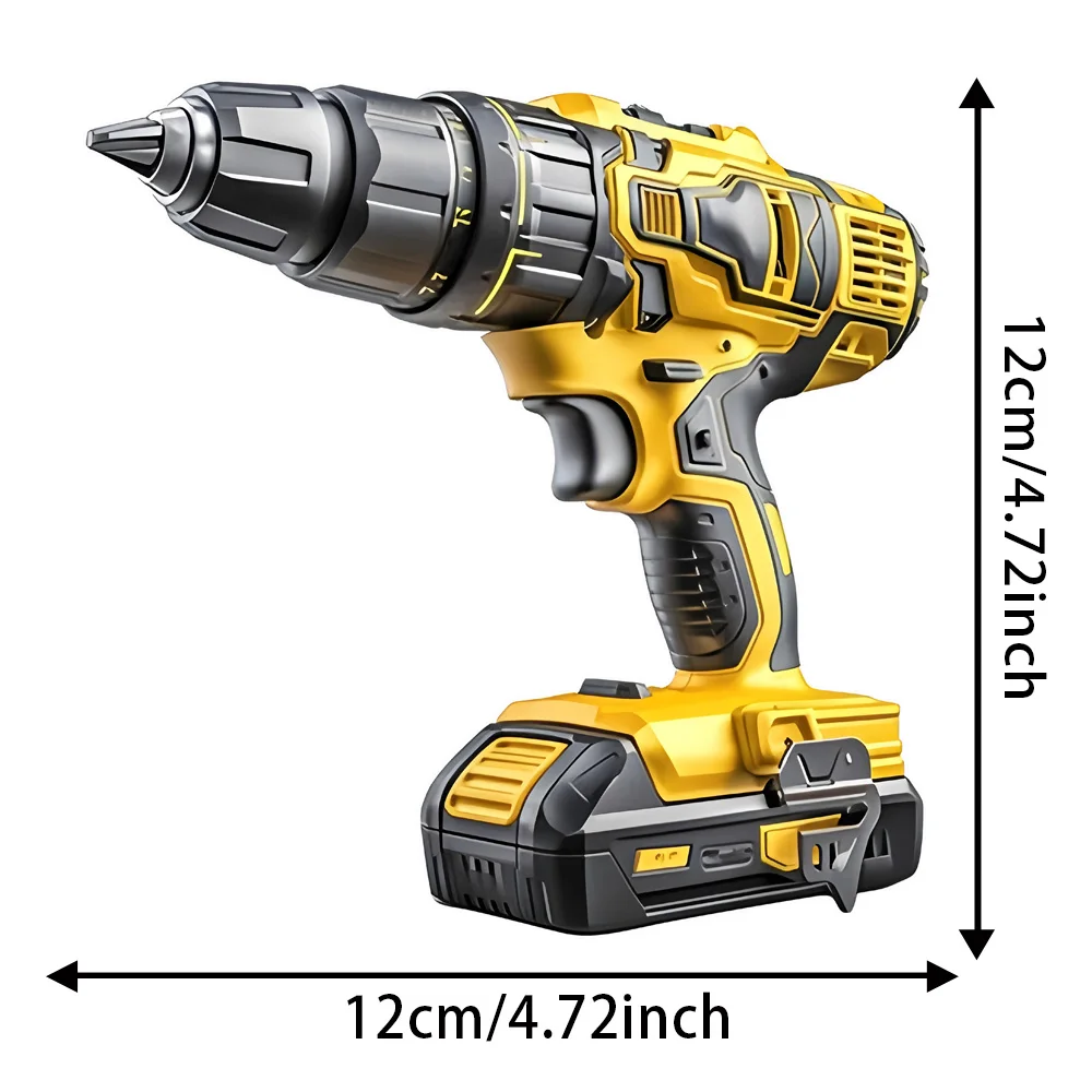 12x12 سنتيمتر 2D شقة واقعية الحفر الكهربائية ملصقات السيارات ، مضحك أدوات كهربائية مائي ، دائم ومقاومة الطقس ملصقات الوفير