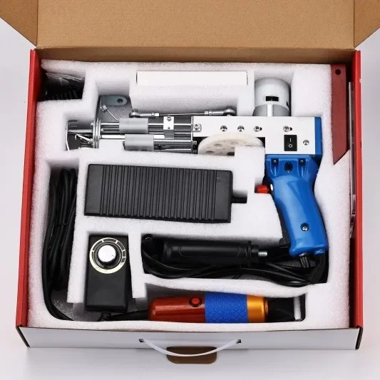 Carpet knitting gun, tufting gun with trimmer, tufting electric push shears