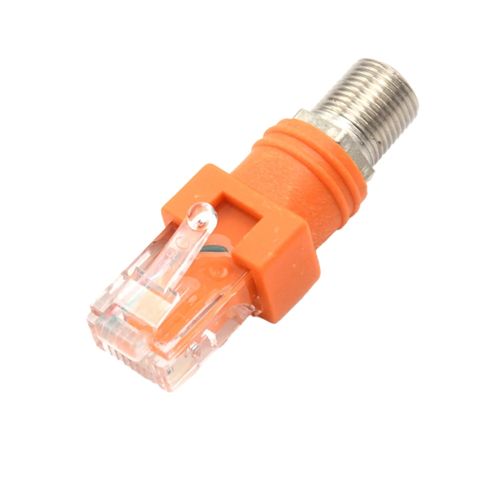 Adattatore accoppiatore coassiale RF femmina a RJ 45 maschio 8 punti RJ 45 a connettore RF F-RJ45 adattatore 44*15*15mm