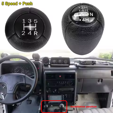 For Nissan Safari Patrol Y60 GQ 4 / 5 Speed Manual Stick Gear Shift Knob +Transfer Gear Shift Knob 1992-1995