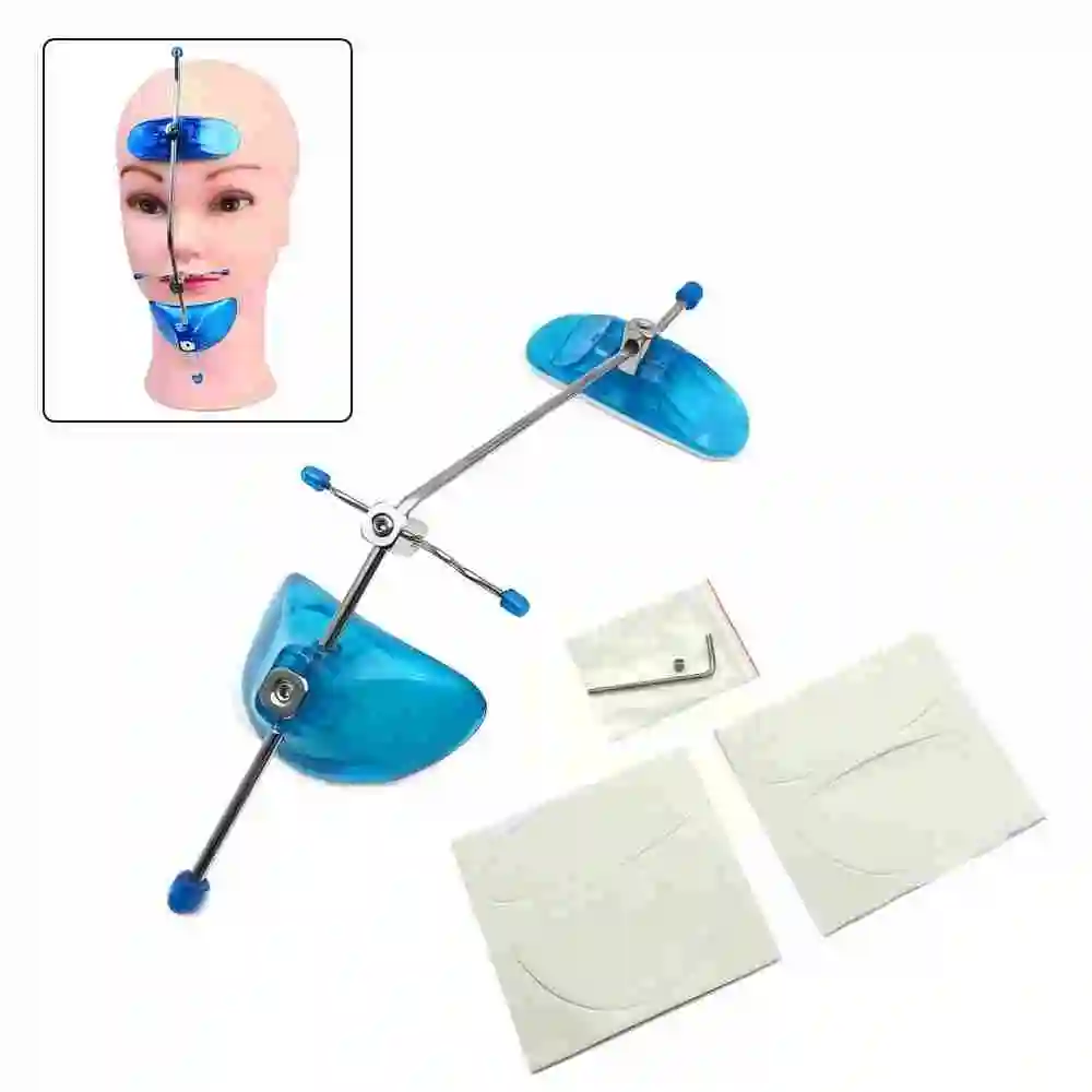 Orthodontic Face Mask with Headgear Adjustable Double Rod Protraction Appliance Combined Chin Cup Facebow System for Dental view 3