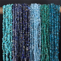 Natural Grânulos De Pedra De Cascalho para Colar, Brincos Frisados e Pulseiras, Jóias Cadeia, Lapis Lazuli, Bohemian Sodalita Chips Bead, 3-5mm