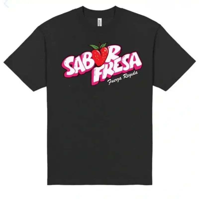 Fuerza Regida sabor fresa camiseta S 5X nuevo Corridos Tumbados 2023