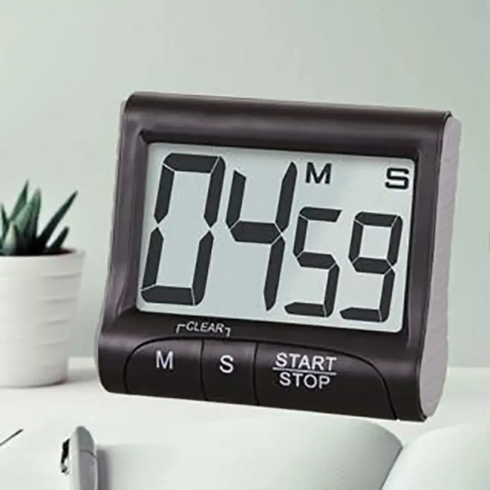 Multifunctional LCD Digital Timer Simple Style Big Screen Kitchen Cooking Timer Without Battery Cooking Baking Timer