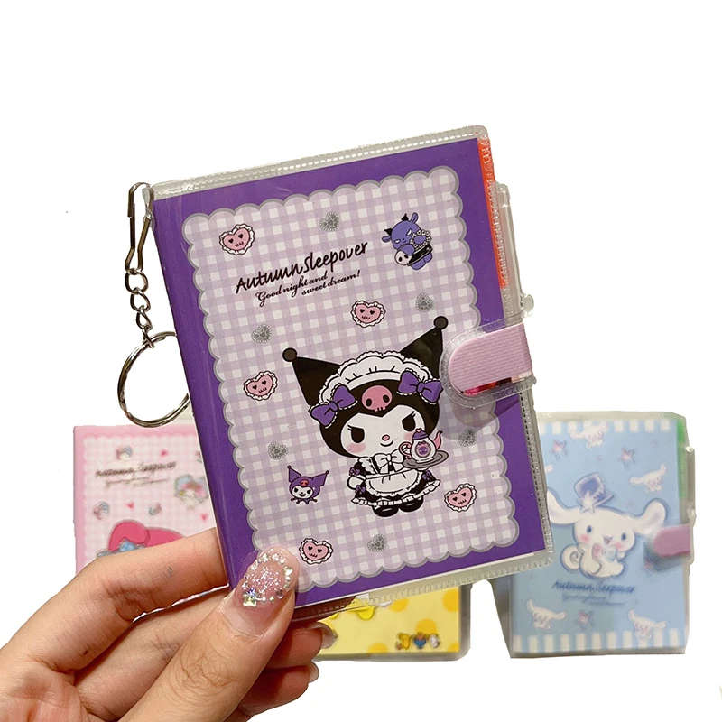 12/24pcs Sanrio Notebook Ballpoint Pen Kuromi My Melody Notepad Diary Agenda Weekly Planner Stationery School Supplies Wholesale