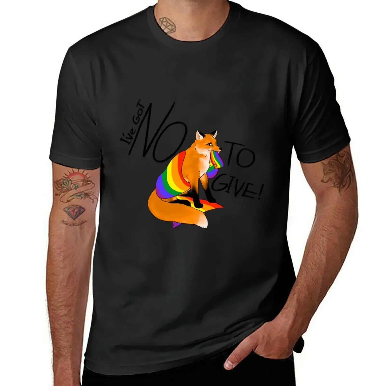 

Pride Fox - Gay T-Shirt korean fashion Aesthetic clothing anime stuff vintage anime shirt vintage t shirt men