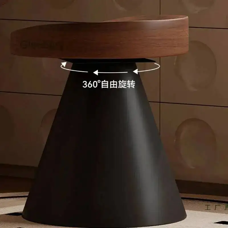 Vintage Vanity Solid Bedroom Wood Rotatable Stools Style Makeup Stools Household Durable Living Room Furniture Le Tabouret XYDZ