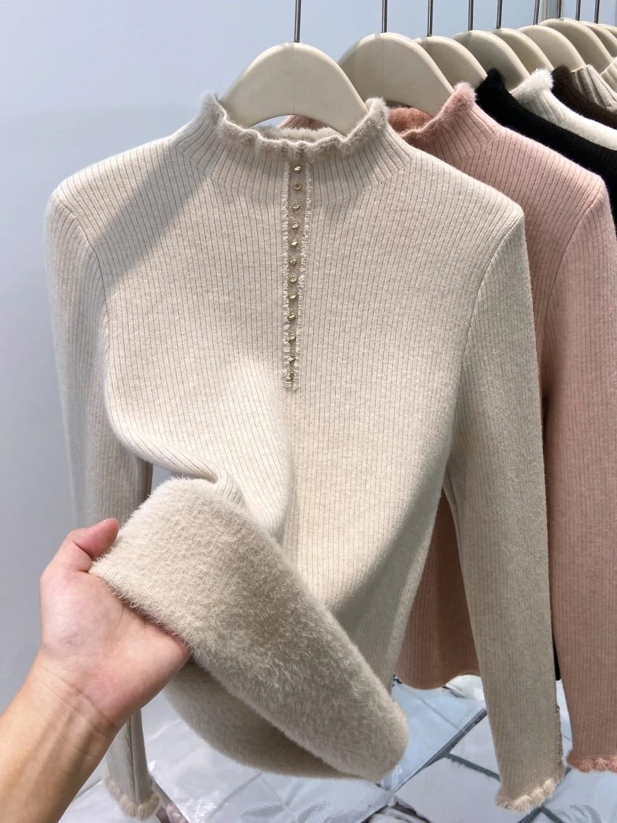 Frauen Mode Pullover Herbst Neue Elegante Solide Chic Soild Farbe Pullover Vintage Elegante Bogen Gestrickte Tops Weibliche M575