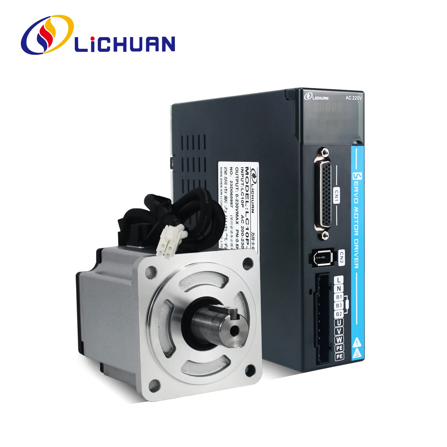 

Lichuan CNC Servos 750 Вт 80 мм 220 В 3A 2,39 Нм 3000 об/мин 17 бит абсолютный драйвер серводвигателя с тормозным комплектом 80M02430B + LC10P-750