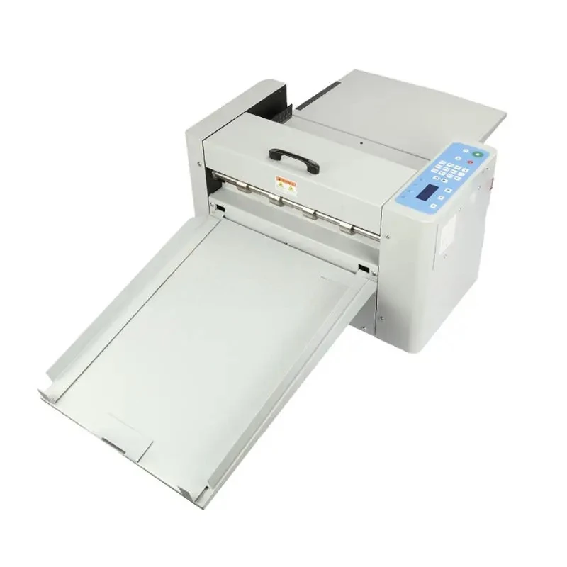 WD-6602 Mini Desktop A4 Size 330mm/12.99inch Manual Feeding Perforating Machine Semi-auto Digital Paper Creasing Machines