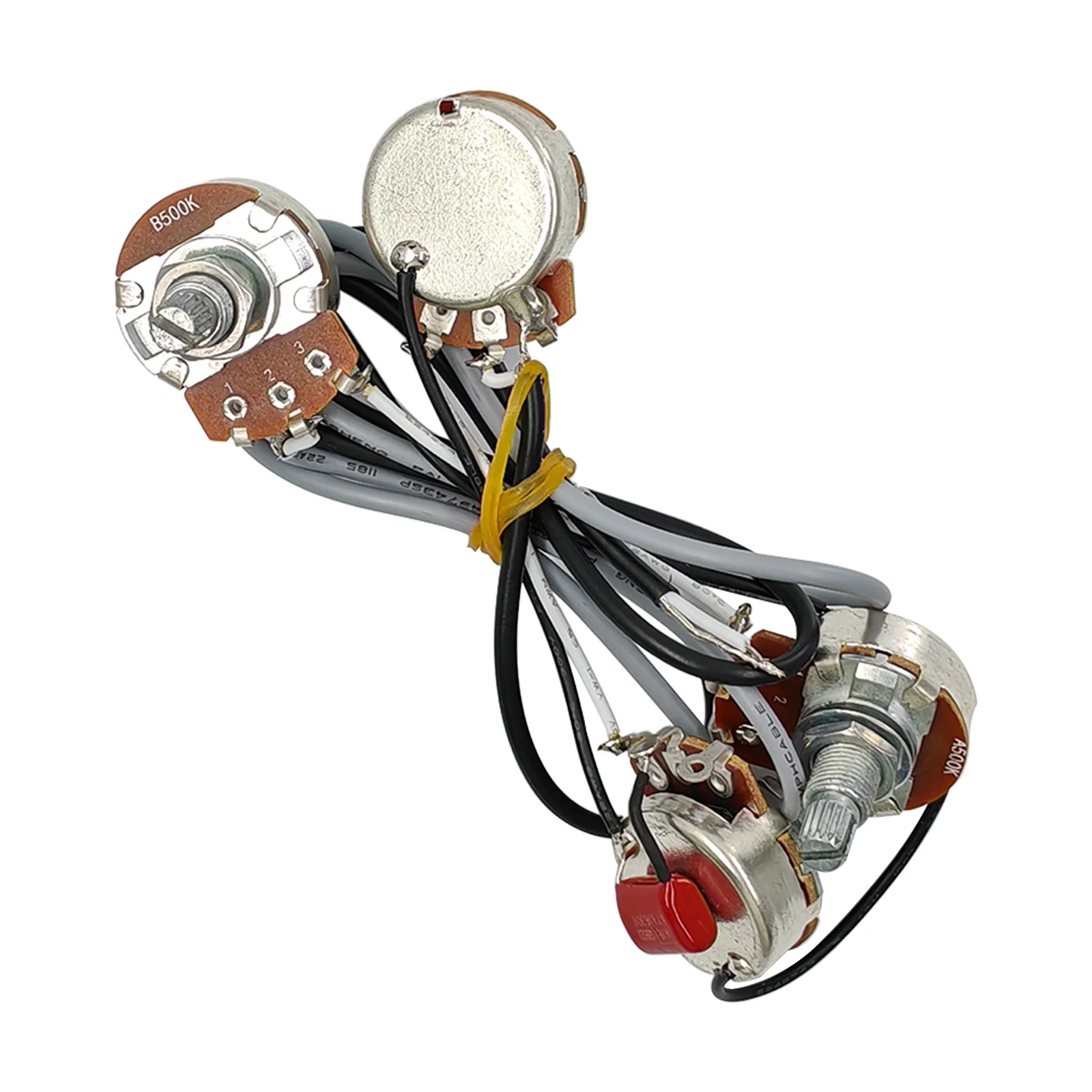 PHRILM جيتار سلكي مسبقًا، حزام لاقط هامبوكينغ، سلكي مسبقًا 2V2T مع مقياس جهد 500K ومفتاح تبديل ثلاثي الاتجاهات لـ LP #3