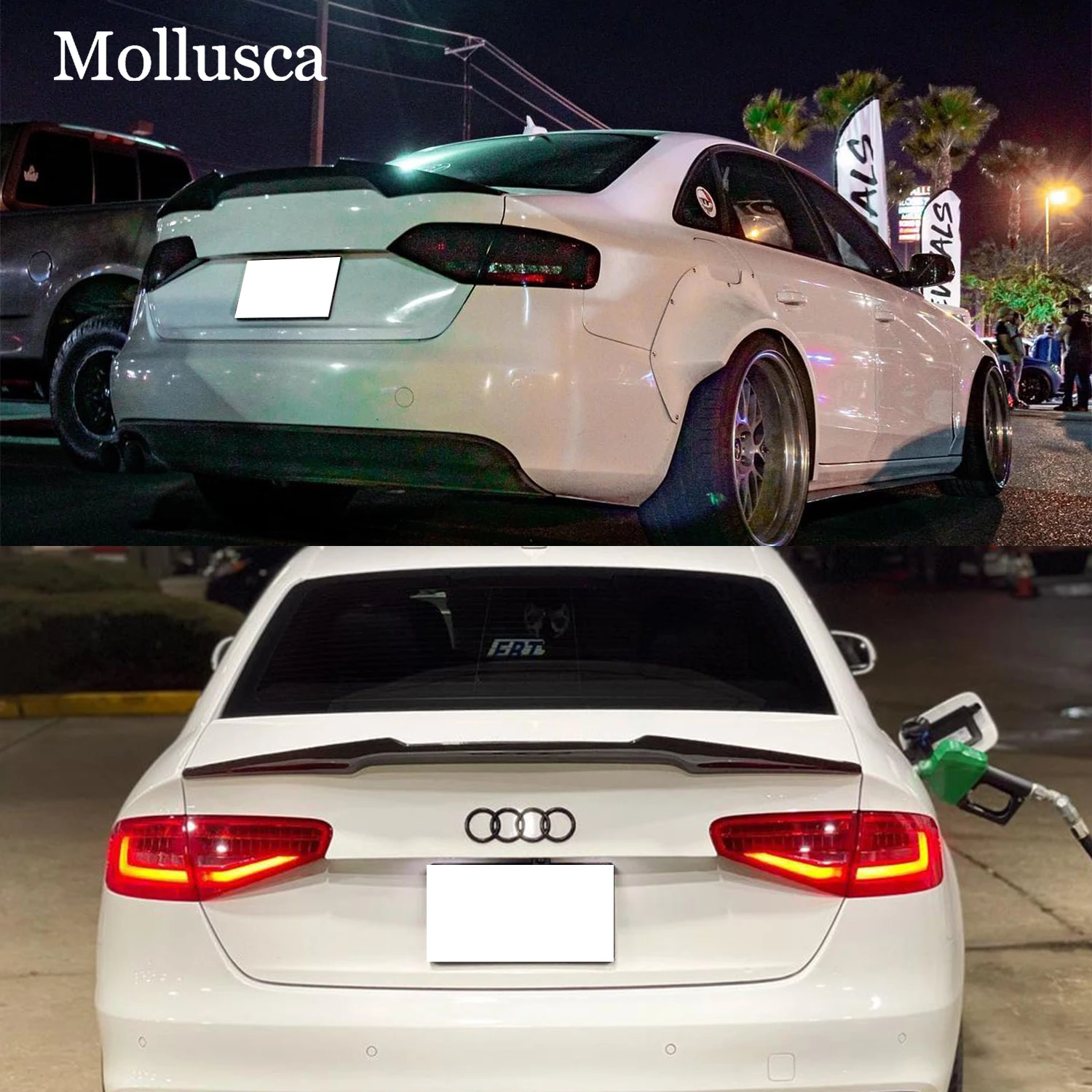 

For AUDI A4 B8.5 Sedan M4 Style Carbon fiber Rear Spoiler Trunk wing 2012-2016