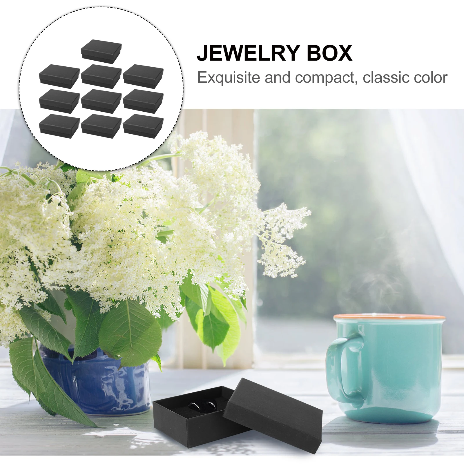 

10 PCS Jewelry Box Small Boxes Multi-purpose Case Ring Display Cardboard Cases Necklace Storage Packaging Quantity Meticulous