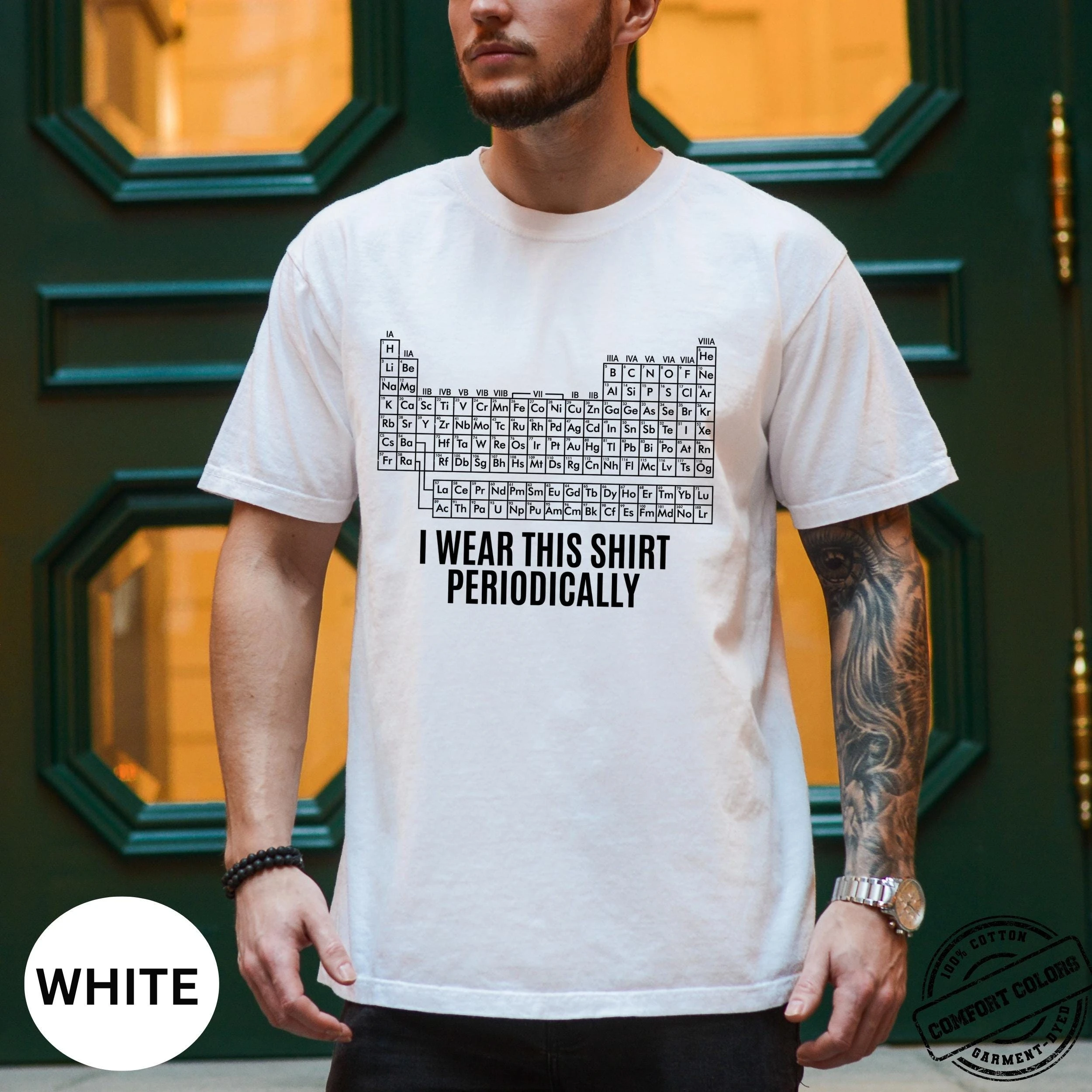 Das T-Shirt mit dem Periodensystem von Dr. Grace, das T-Shirt „Project Hail Mary“, „Ich trage dieses T-Shirt gelegentlich“, „Einfach unglaublich“, „Jazz Hands“. – Detail 5
