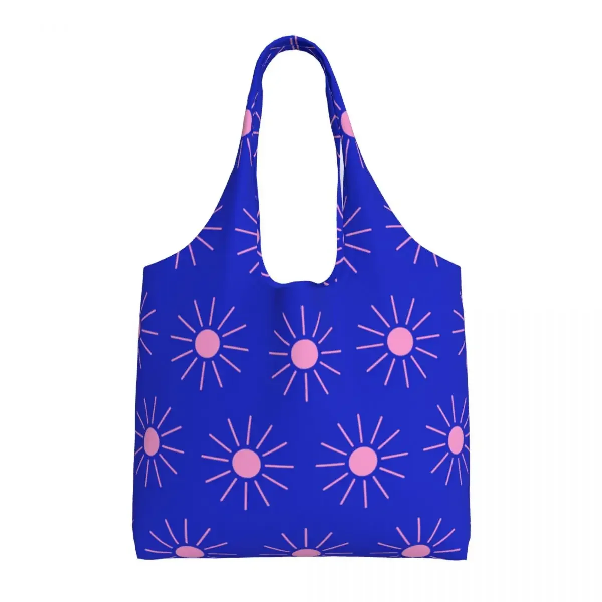 Turn Up The Volume Blue Groceries Shopping Tote Bag Women Street Art Eldridge Canvas Shoulder Shopper Bag Big Capacity Handbags