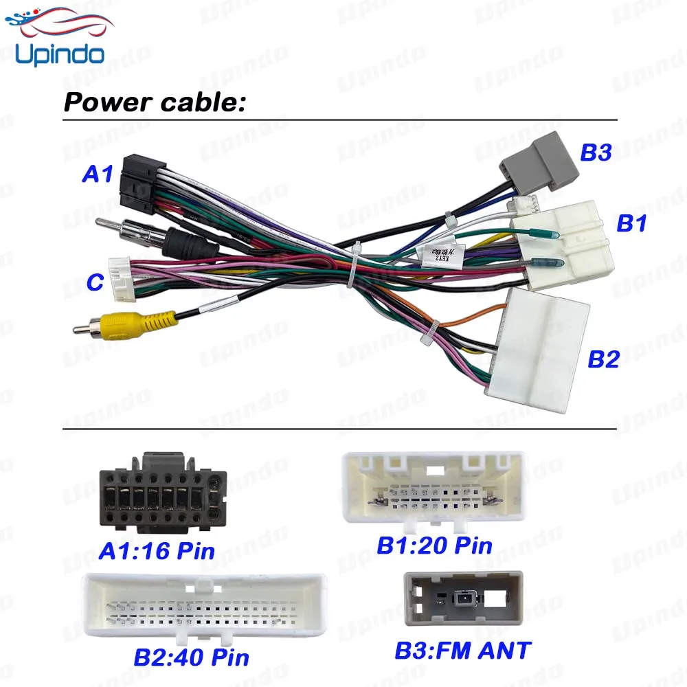 For Nissan Teana 2020 Android Radio Wiring Harness with CAN Bus, Plug Play Car Stereo Power Cable Adapter for Head Unit