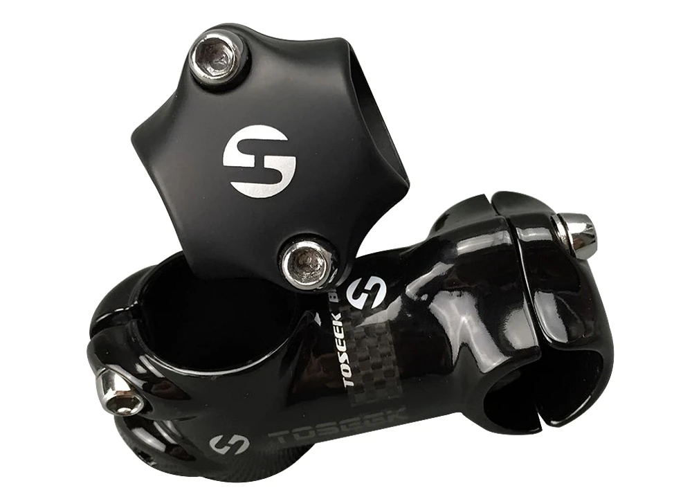 TOSEEK Bike stem Full Carbon Fibre Alloy 7 Degrees Mountain Road Bicycle stem Matt/glossy 25.4*50/60/70/80mm MTB Bicycle Parts