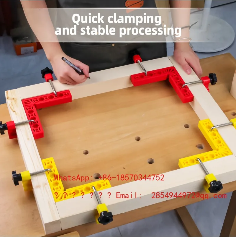 6 Inch Wooden Board Right Angle Fixing Clip 90 Degree Positioning Block Woodworking Right Angle Tool
