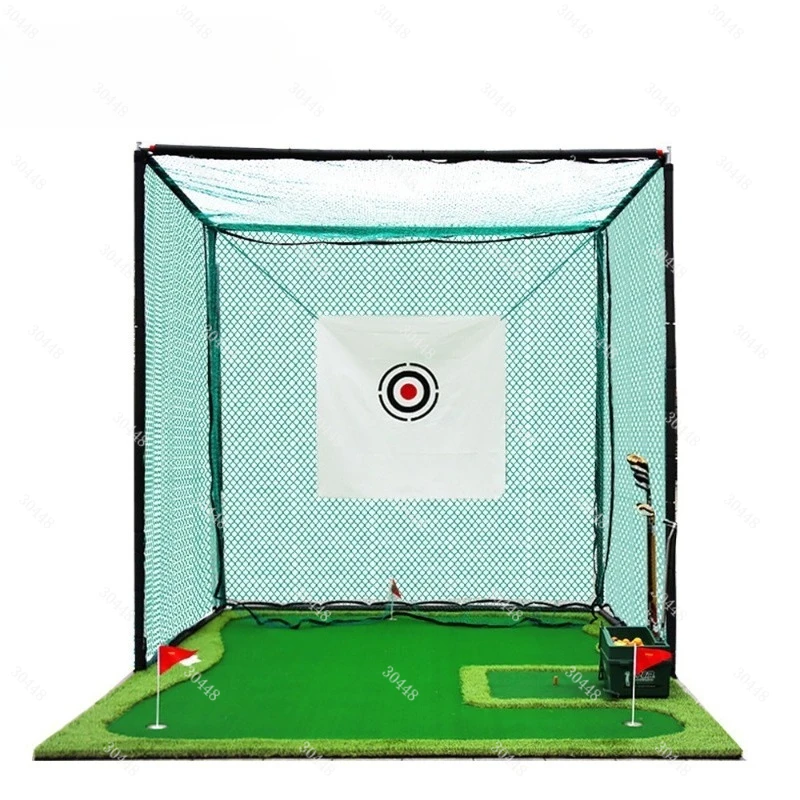 PGM Golf Practice Net 3x3x3m Large Net Chipping Training Net for Home Outdoor Use