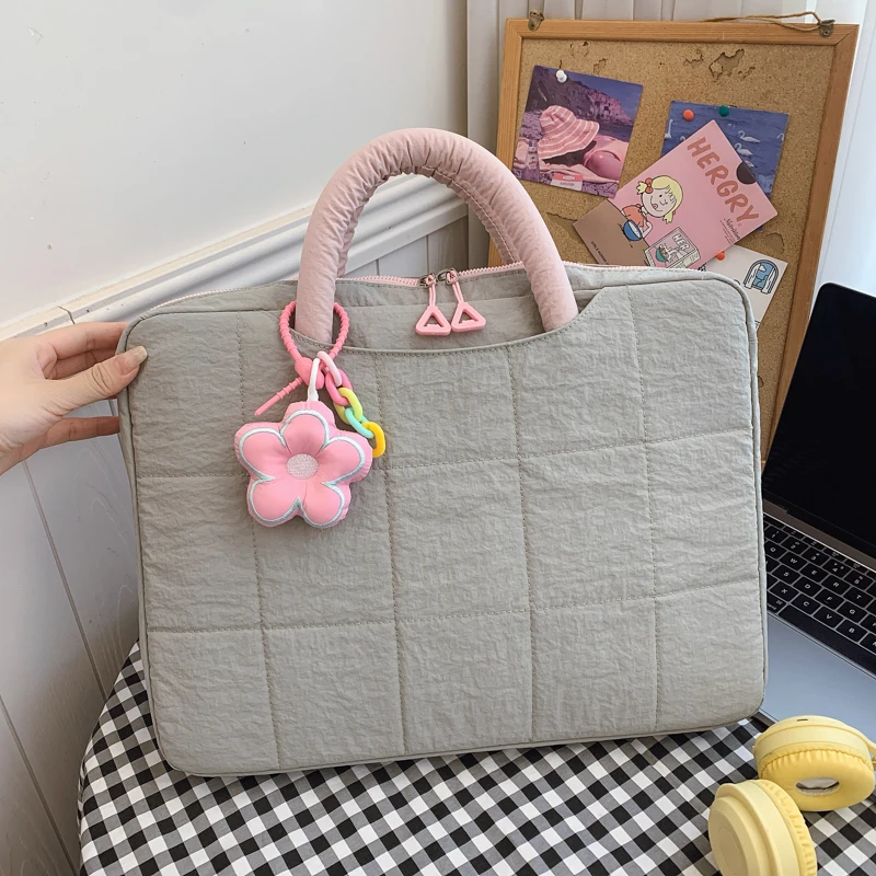 المتخصصة التصميم الأصلي حمل حقيبة الإناث 14/16 بوصة حقيبة كمبيوتر محمول اليد تحمل سعة كبيرة حقيبة يد التنقل