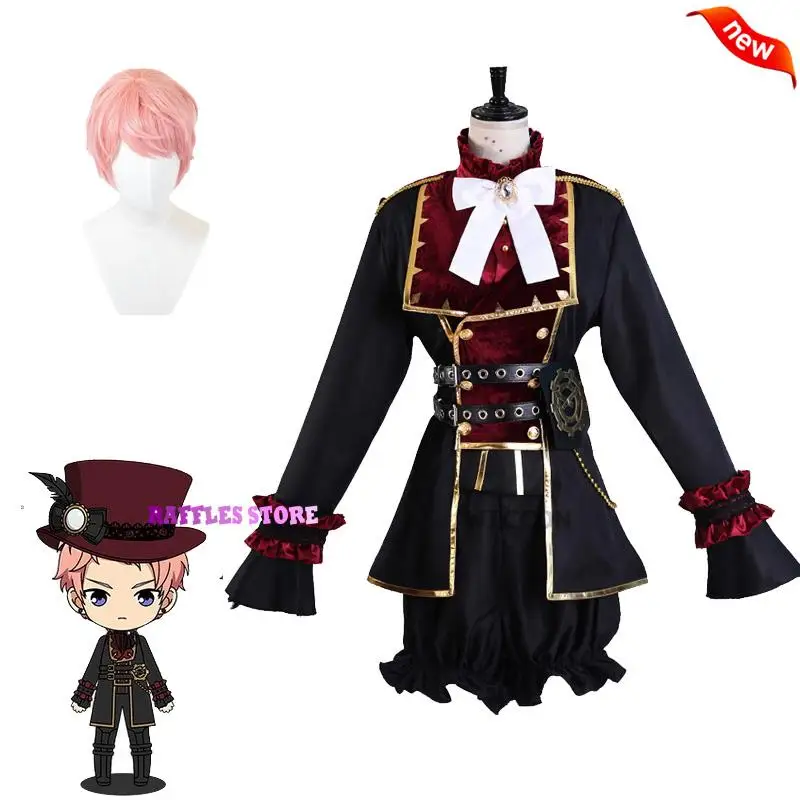 Ensemble Stars Cosplay Costume avec Perruque, OwElegant Uniform, Stage Singing Clothes, Halloween RolePlay Imbibé, Valkyrie, Nito, Nazuna