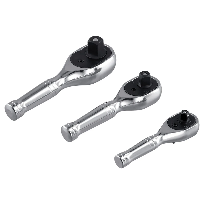 

3PCS Mini Ratchet Wrench 1/4 1/2 3/8 Double Headed Ratchet Wrench Multifunctional 72 Teeth Quick Release Ratchet Wrench