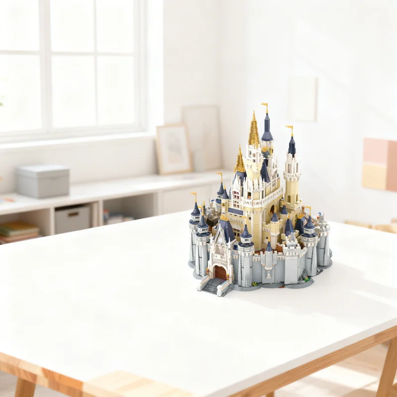 

10904 детали MOC 3: Идеальная модель замка Диснейленд, конструктор, креативный подарок, декор для демонстрации, сборная модель премиум-класса для взрослых и детей, настольный декор