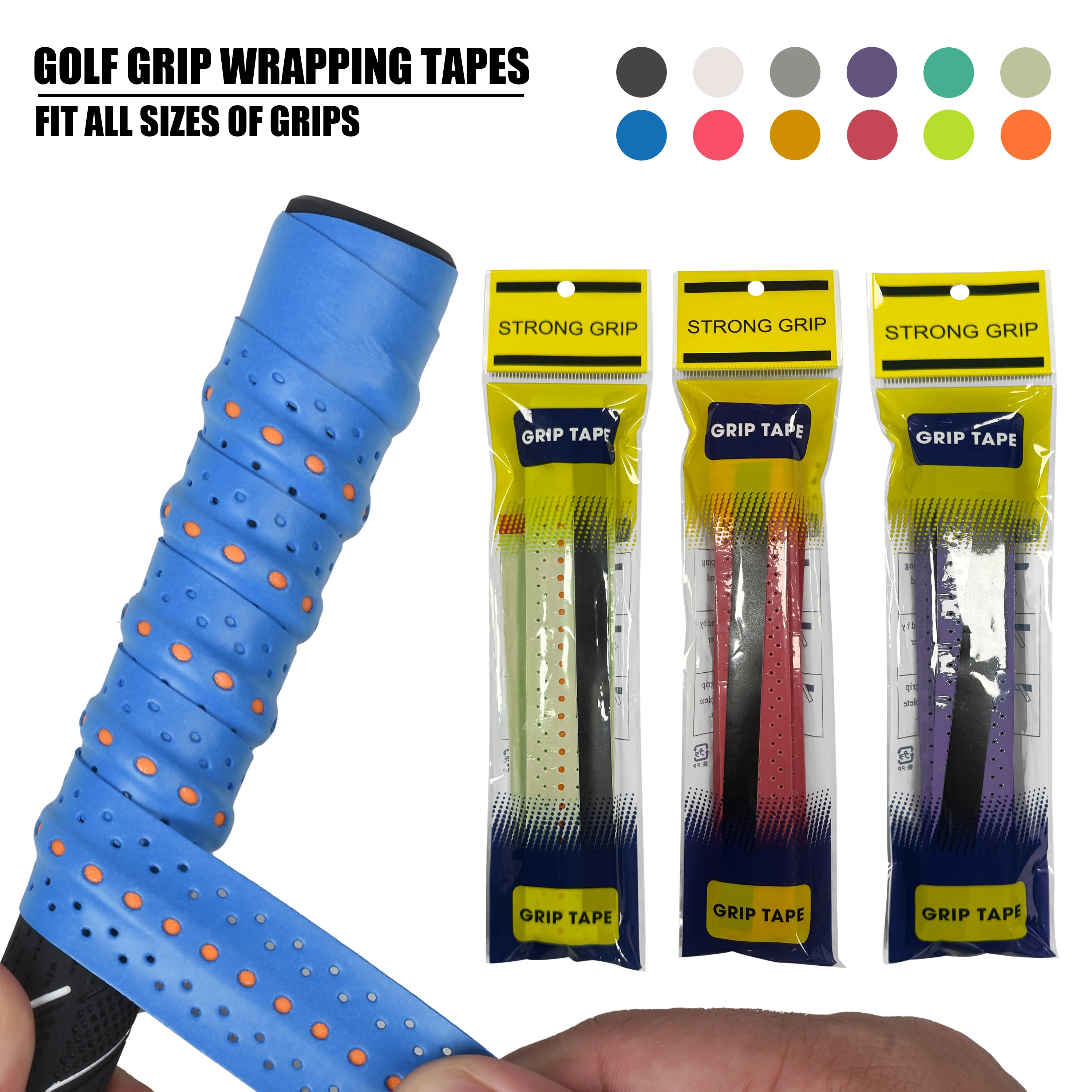 Golf Grip Wrapping Tapes - Golf Club Grip Tape Easy Replacing New Grip Feel