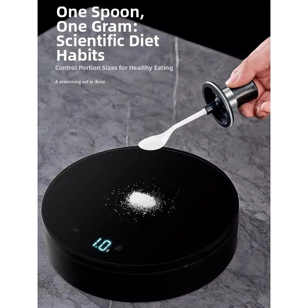 Stainless Steel Seasoning Jar Glass Sealed Salt Shake Bolttle Moisture Proof Clear Window Seasoning Ingredients Container
