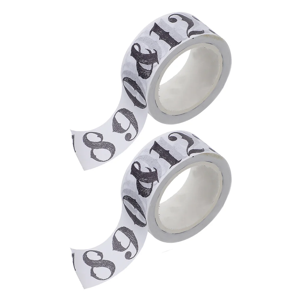 

2pcs Diy Washi Tapes Paper Tapes Decorative Tape For Scrapbook Diary Decoration Masking Tape Adhesive Craft Stickers