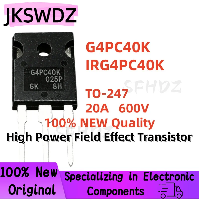 5/10/20PCS 100% Brand New and Quality IRG4PC40K G4PC40K TO-247 20A 600V High Power Field Effect Transistor