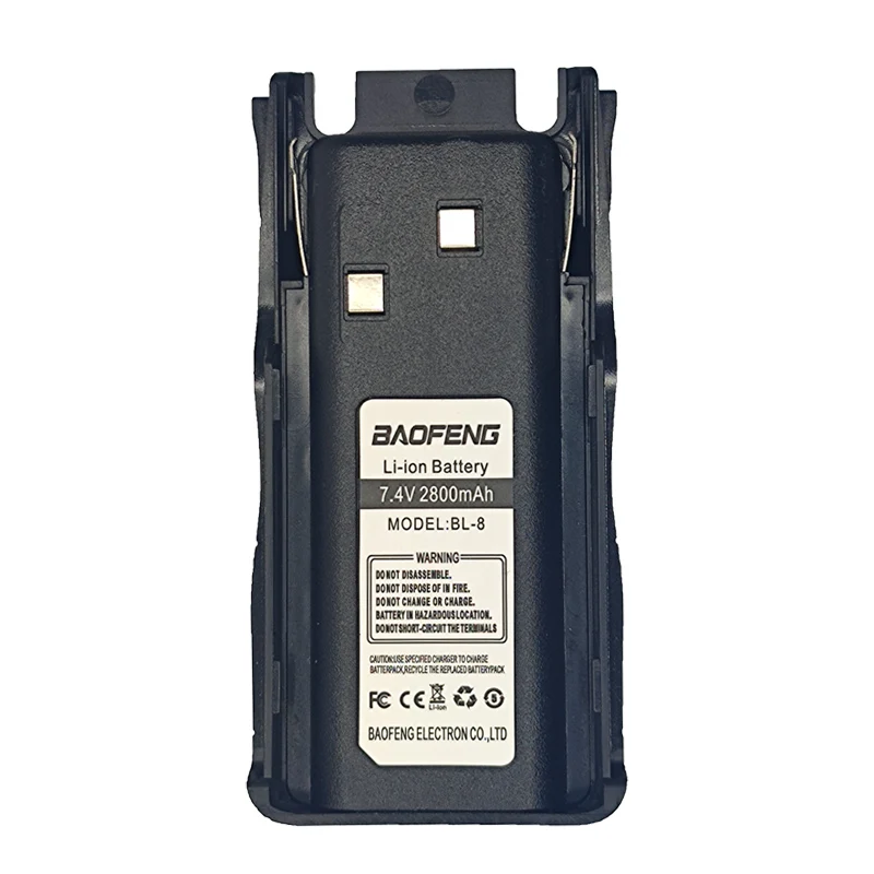 BAOFENG GT-5 batterie pour talkie-walkie 100% batterie Li-ion d'origine 2800mAh 7.4V pour GT-5 GT-5TP Radios bidirectionnelles GT5 Batteries supplémentaires