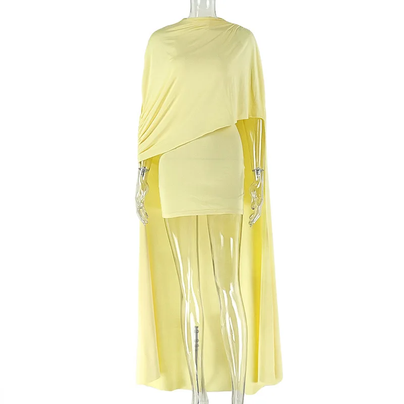 

2026 New Women's Solid Color Dress: Comfortable, simple, elegant, and fitted round neck dress, suitable for banquets and parties